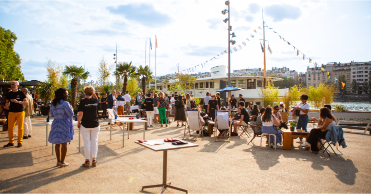 la guinguette du Quai liberté l'été