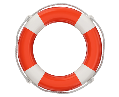 une bouée, symbole du Quai Liberté